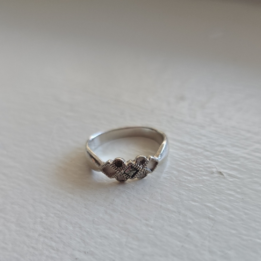 925 Silver Pattern Women's Ring - Silver - image 6